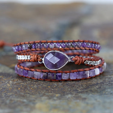 The Fearless Amethyst Wrap Braceleta